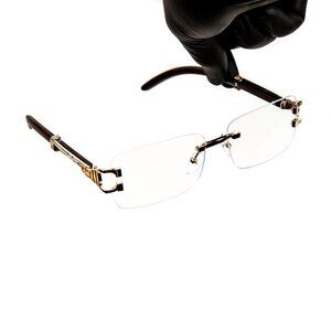 Black Classic Curved Brim Sunglasses